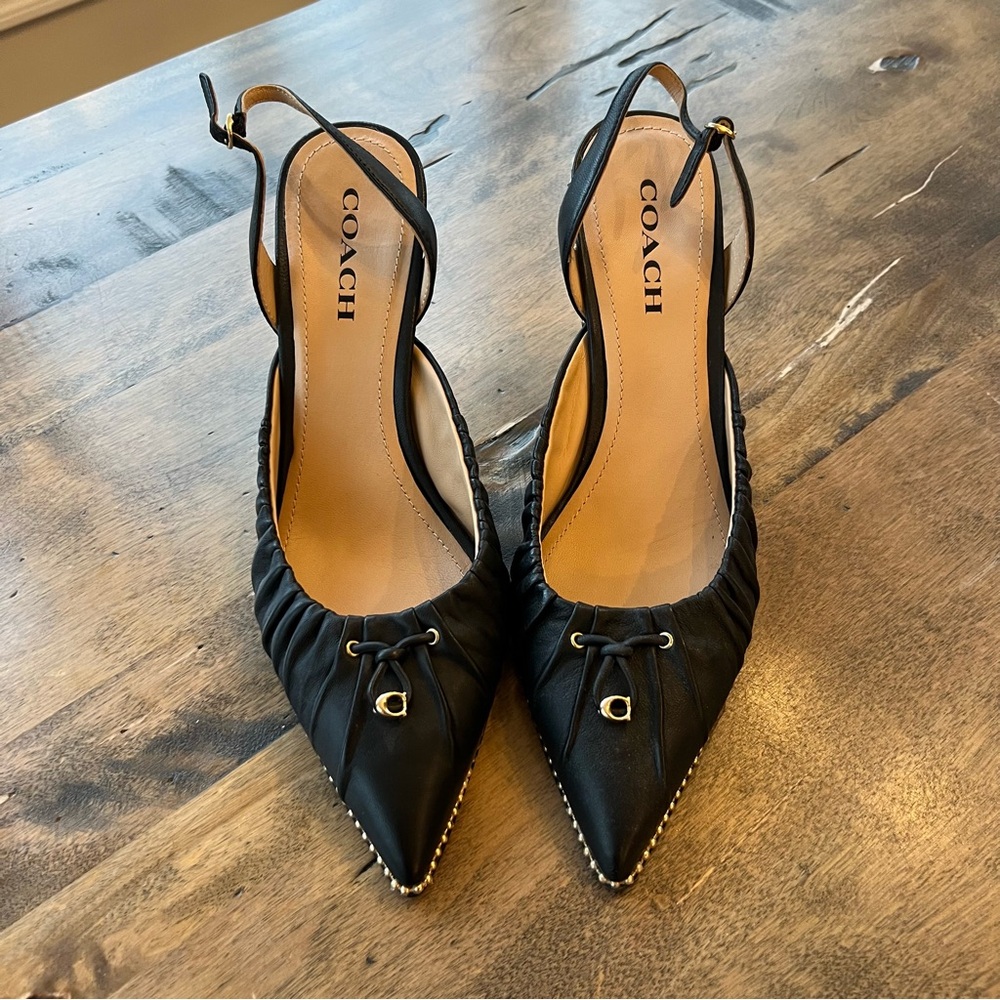 Coach Wionna Slingback Pump Black - Size 11